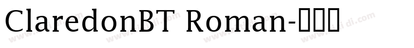 ClaredonBT Roman字体转换